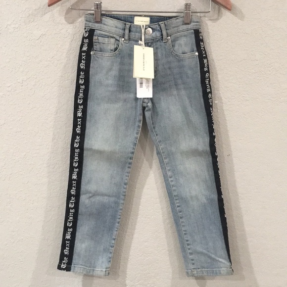 NEW It's In‎ My Jeans London Girls Sz 8 Jean Capri The Next Bog Thing Adjustable - Picture 1 of 11